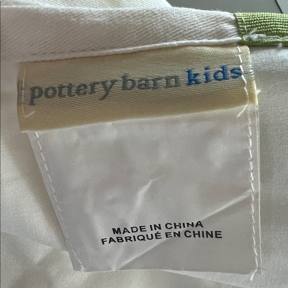 Pottery Barn Kids Harper Valance GREEN and WHITE NEW ~ Lot of 2 - Picture 3 of 5